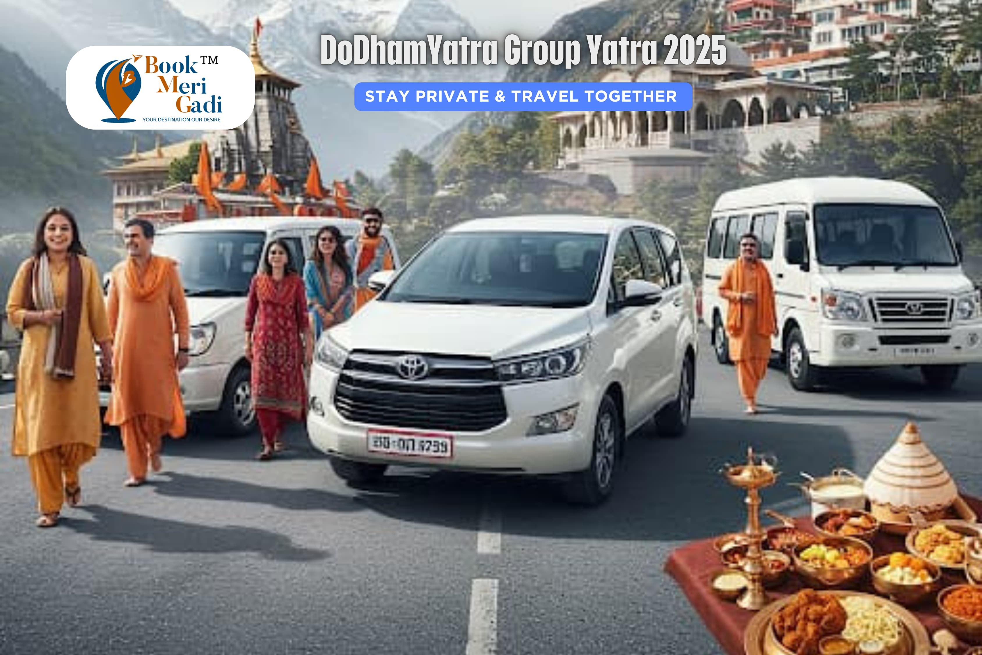 Do Dham Group Yatra with Tungnath Affordable Deluxe 2025 ( 6 days ) 
